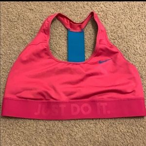 Nike Dri Fit JDI Hot Pink & Blue Sports bra